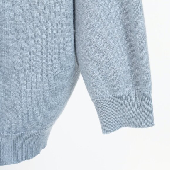 Brunello Cucinelli Blue Cashmere Monili-Pocket Sweater - Picture 7 of 9